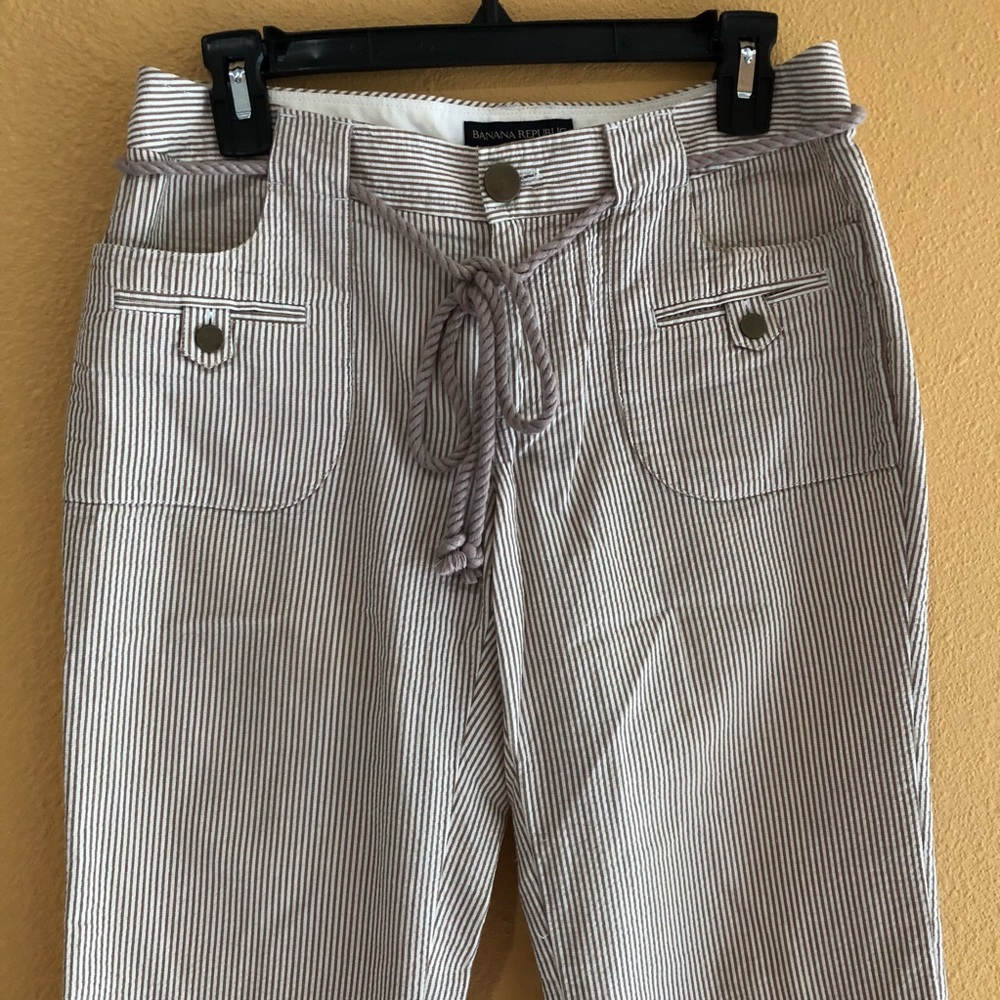 Banana Republic beach pants striped 2